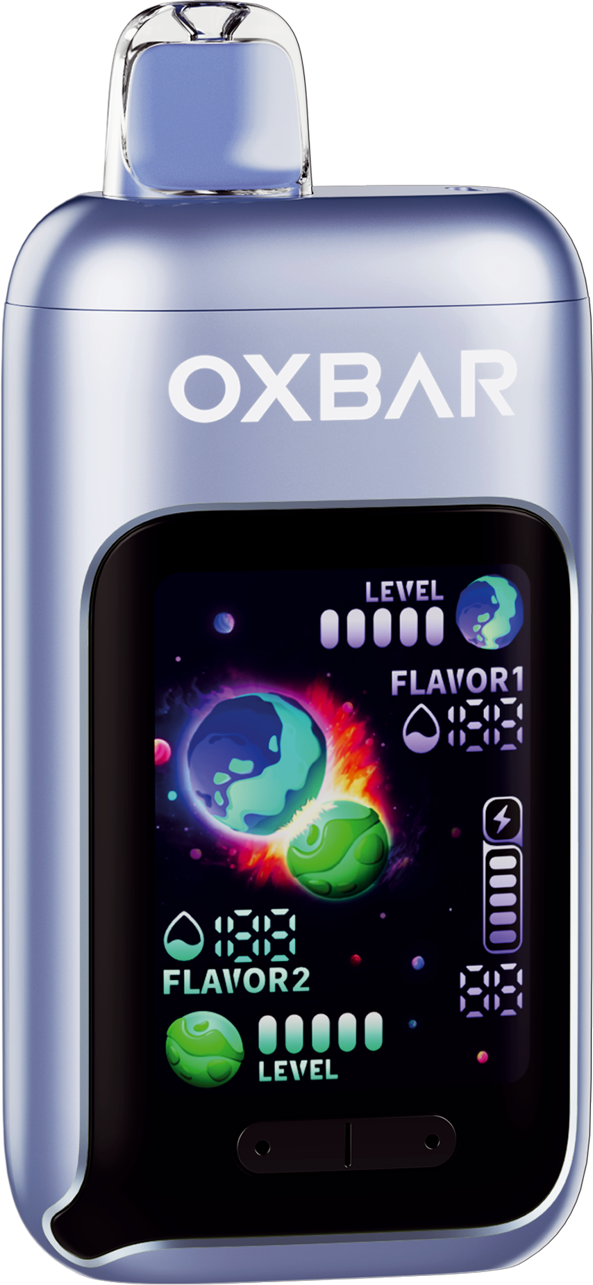 Oxbar DualBlend 55K - Blueberry Ice Mint vape desechable 50,000 puffs 50mg nicotina en Panamá - precio $25 - envío gratis - 100% original