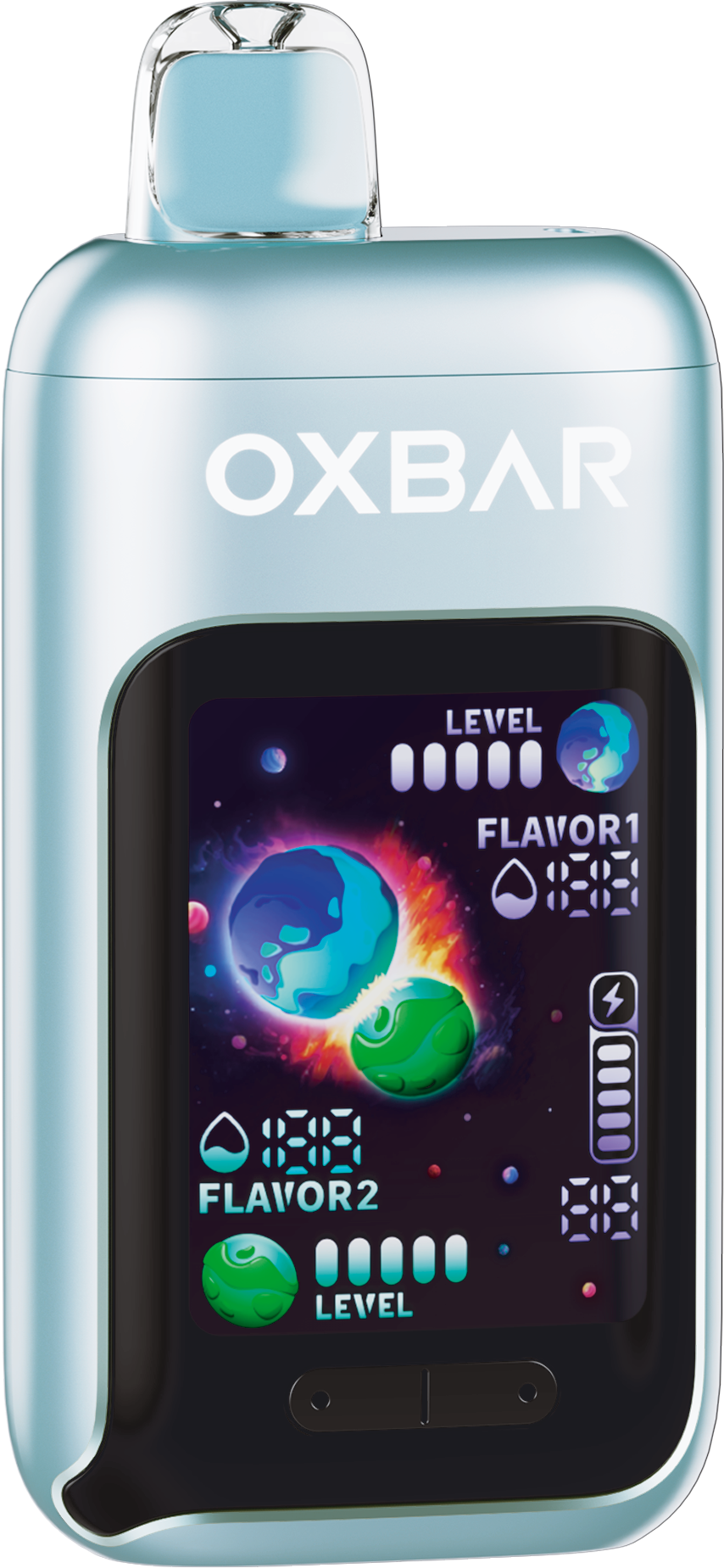 Oxbar DualBlend 55K - Menthol Ice Mint vape desechable 50,000 puffs 50mg nicotina en Panamá - precio $25 - envío gratis - 100% original