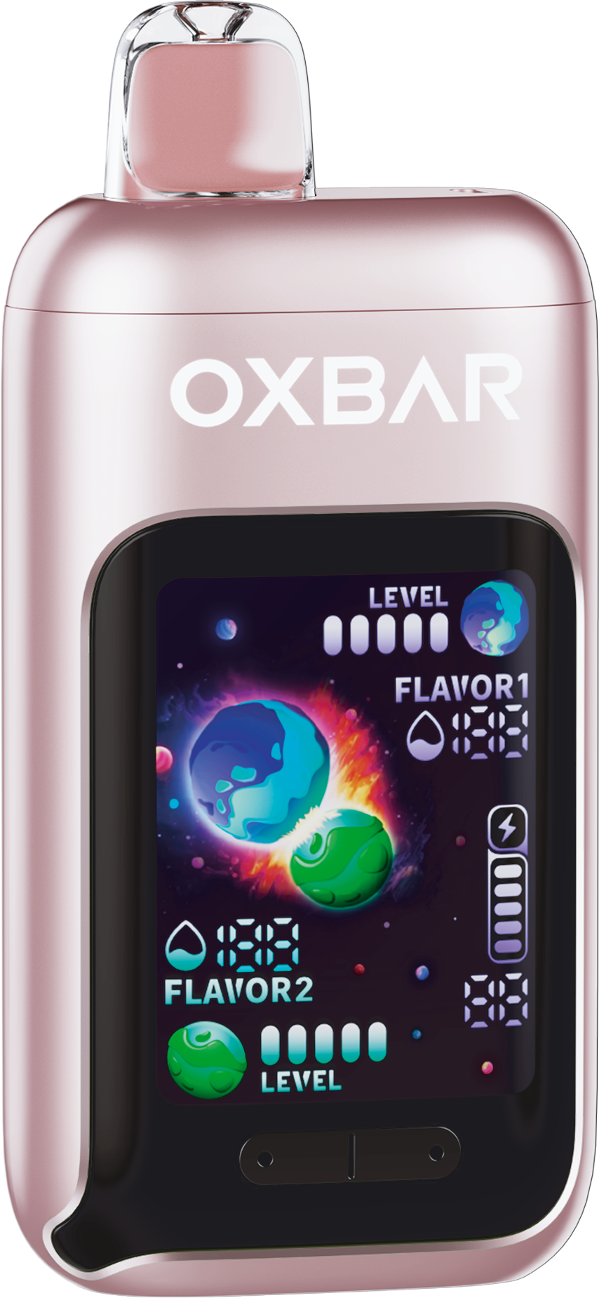 Oxbar DualBlend 55K - Raspberry Cherry vape desechable 50,000 puffs 50mg nicotina en Panamá - precio $25 - envío gratis - 100% original