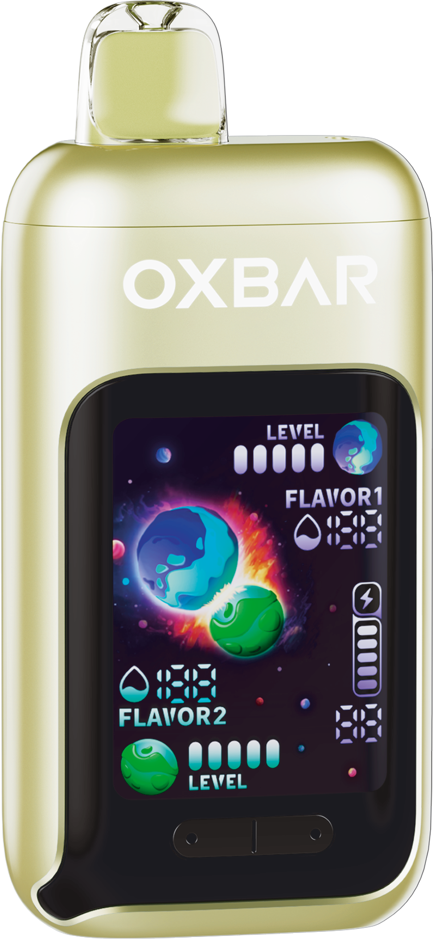Oxbar DualBlend 55K - Strawberry Banana Ice vape desechable 50,000 puffs 50mg nicotina en Panamá - precio $25 - envío gratis - 100% original