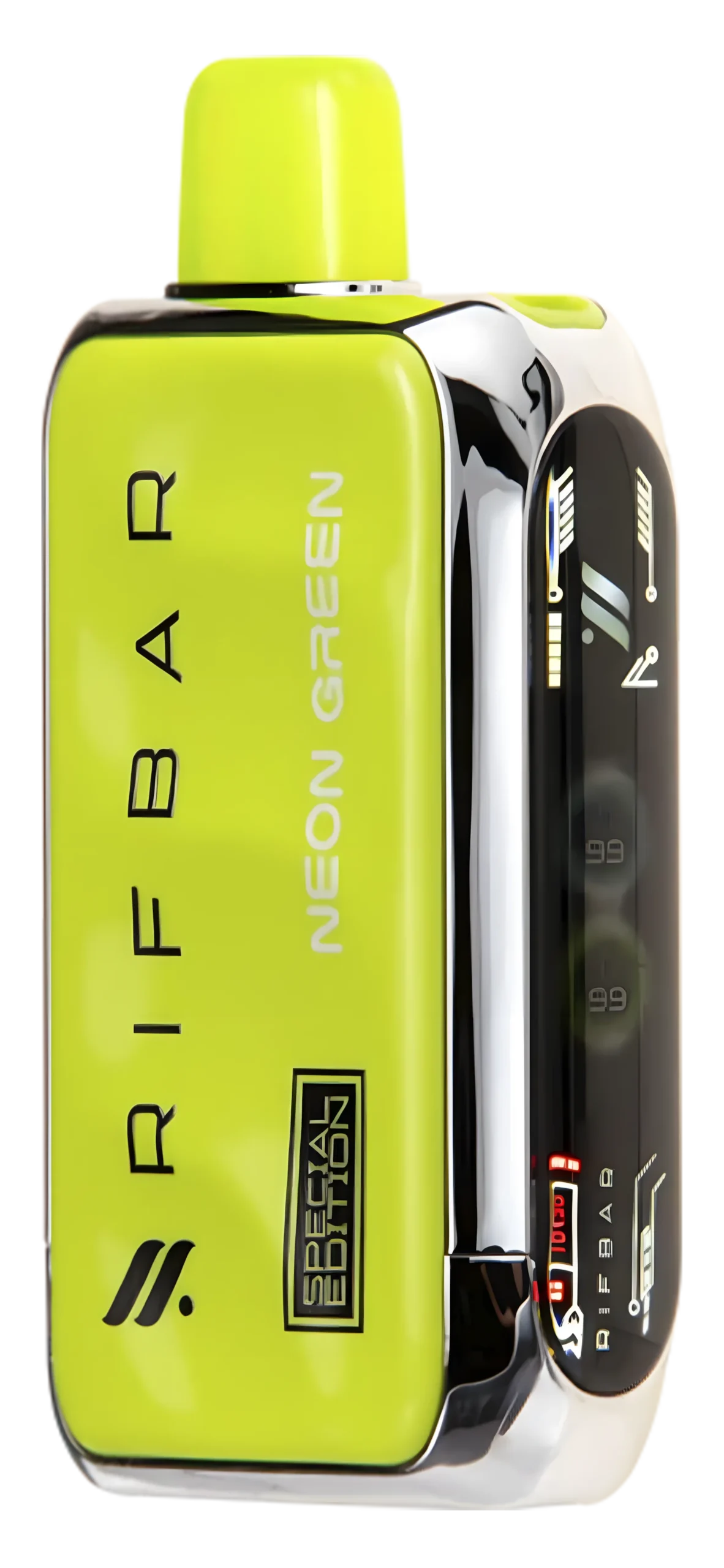 Rifbar Turbo-X - Neon Green vape desechable 25,000 puffs 50mg nicotina en Panamá - precio $17 - envío gratis - 100% original