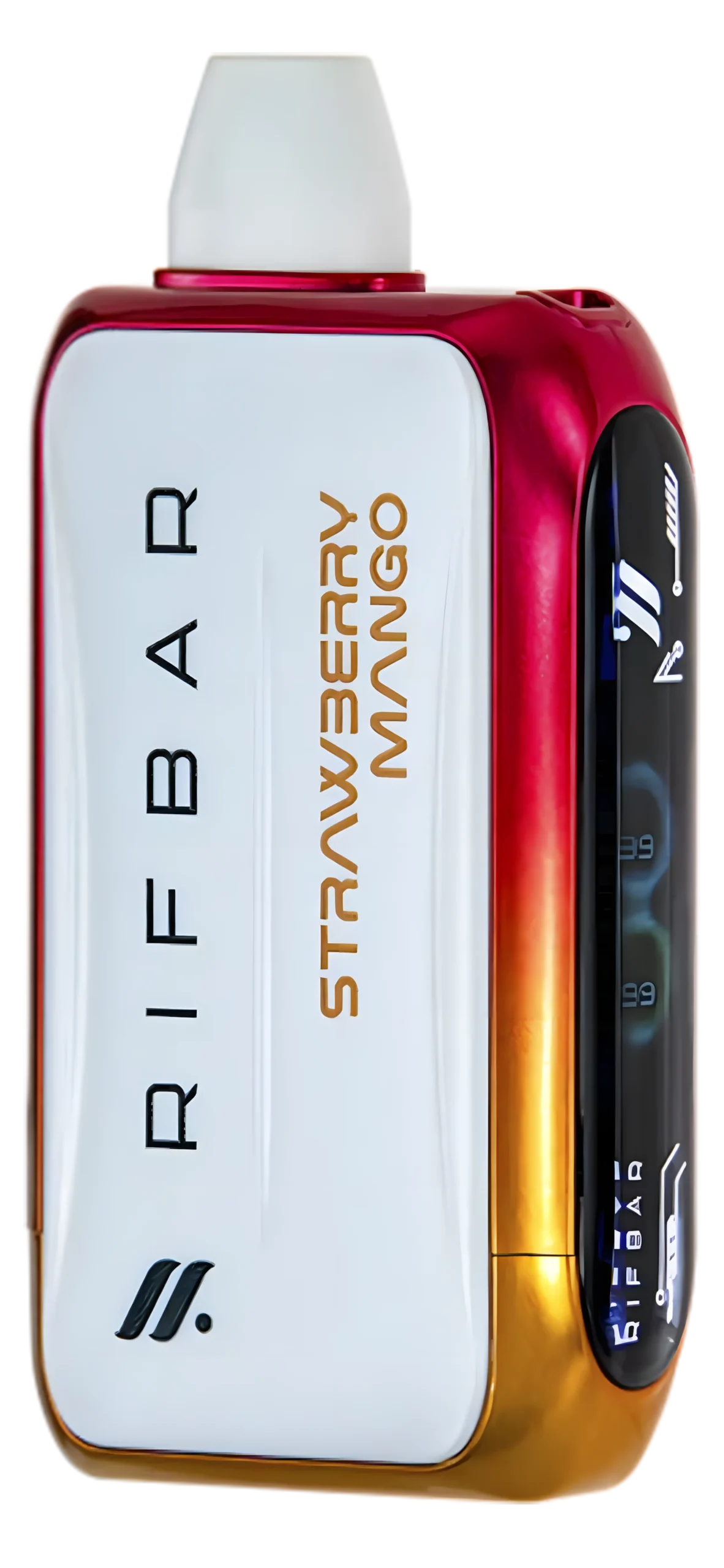 Rifbar Turbo-X - Strawberry Mango vape desechable 25,000 puffs 50mg nicotina en Panamá - precio $17 - envío gratis - 100% original