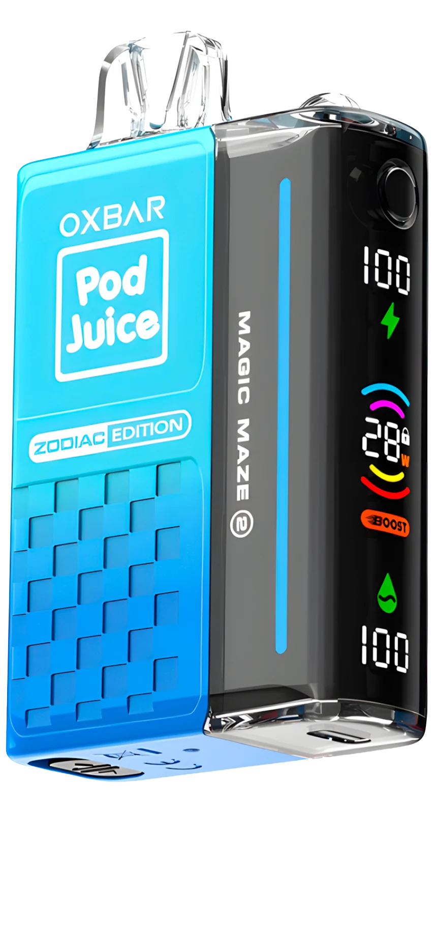 Oxbar Magic Maze 2.0 POD JUICE - Blue Razz Pop vape desechable 30,000 puffs 50mg nicotina en Panamá - precio $18 - envío gratis - 100% original