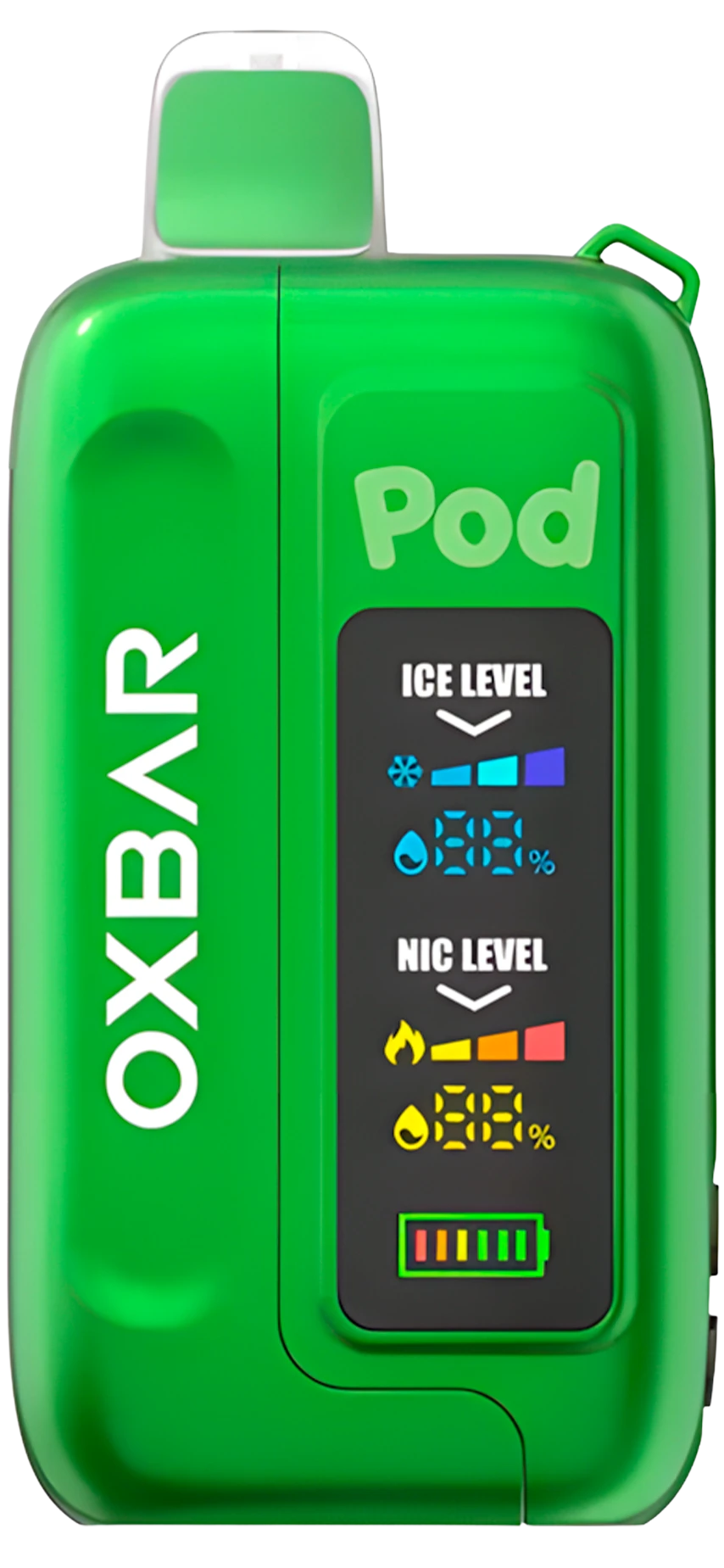 Oxbar Ice-Nic POD JUICE - Green Apple Burst vape desechable 35,000 puffs 50mg nicotina en Panamá - precio $20 - envío gratis - 100% original
