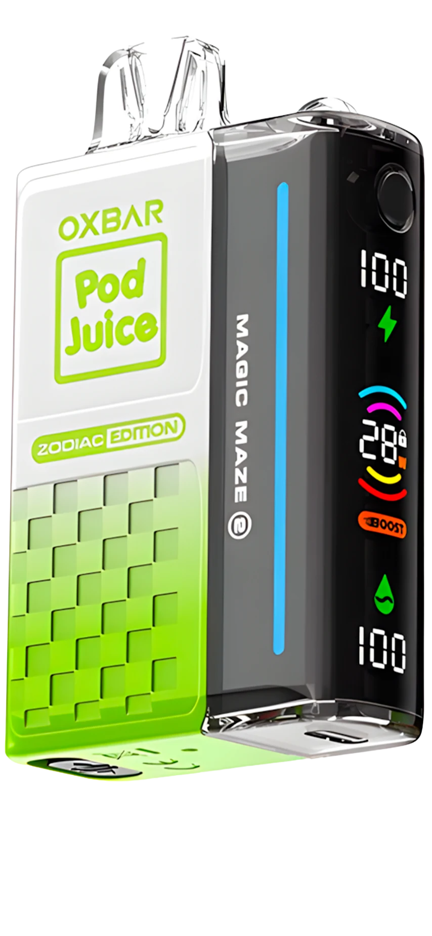 Oxbar Magic Maze 2.0 POD JUICE - Sour Apple Skitz vape desechable 30,000 puffs 50mg nicotina en Panamá - precio $18 - envío gratis - 100% original