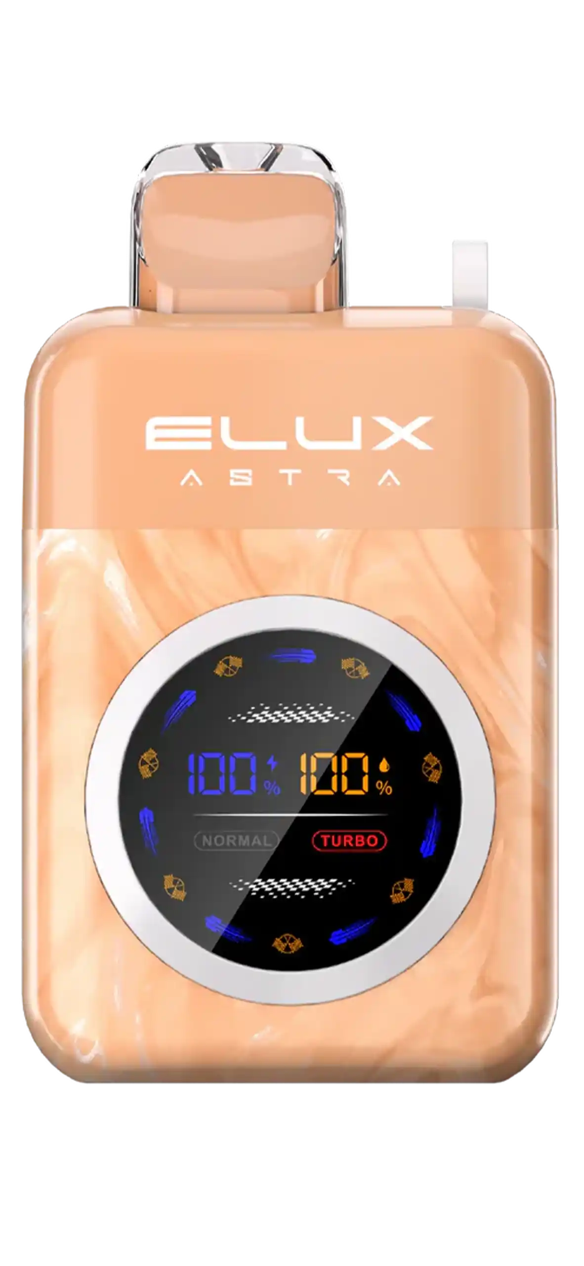 Elux Astra - Juicy Peach vape desechable 50,000 puffs 50mg nicotina en Panamá - precio $17 - envío gratis - 100% original